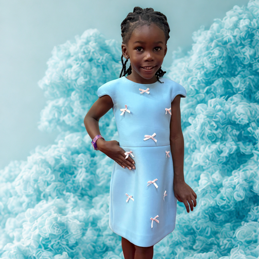 Blue Princess Bow Dress
